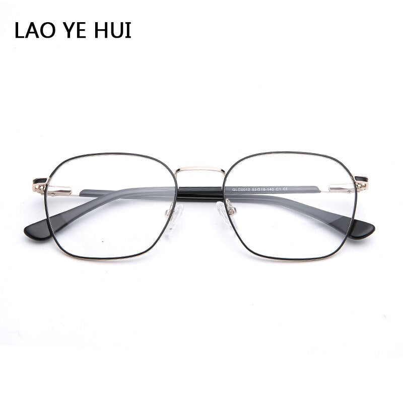 Laoyehui Unisex Eyeglasses Alloy Ultra Light Polygon Frame 9012 Frame Laoyehui c1  