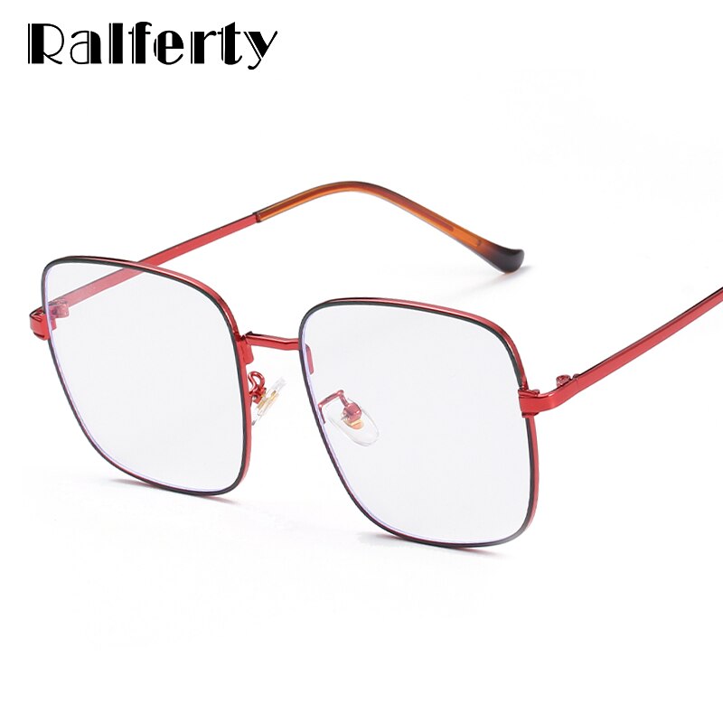 Ralferty Men's Eyeglasses Anti Blue Light Square Oversize W5103 Anti Blue Ralferty   