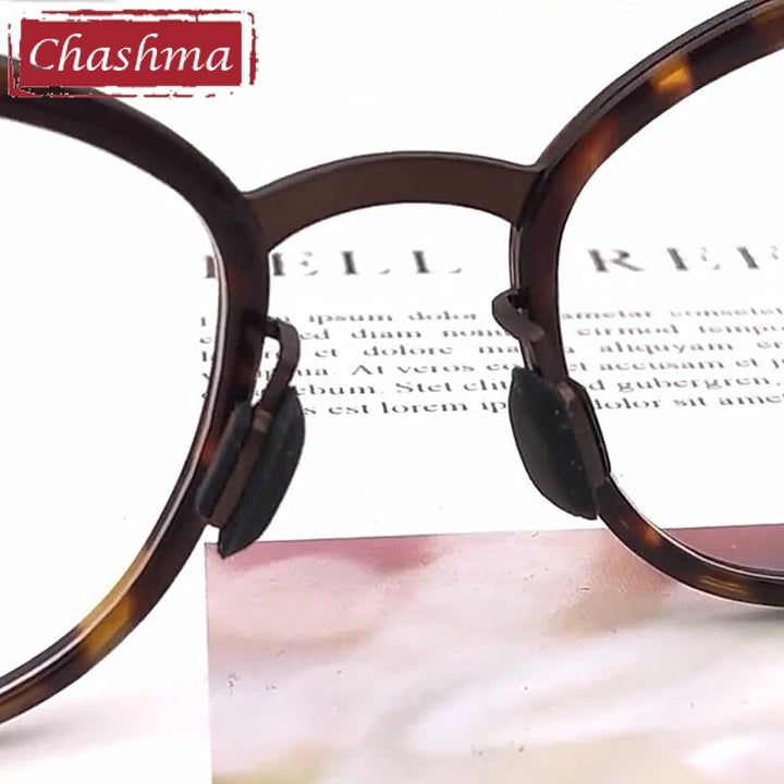 Chashma Ottica Women's Full Rim Round Cat Eye Acetate Eyeglasses 8907 Full Rim Chashma Ottica   