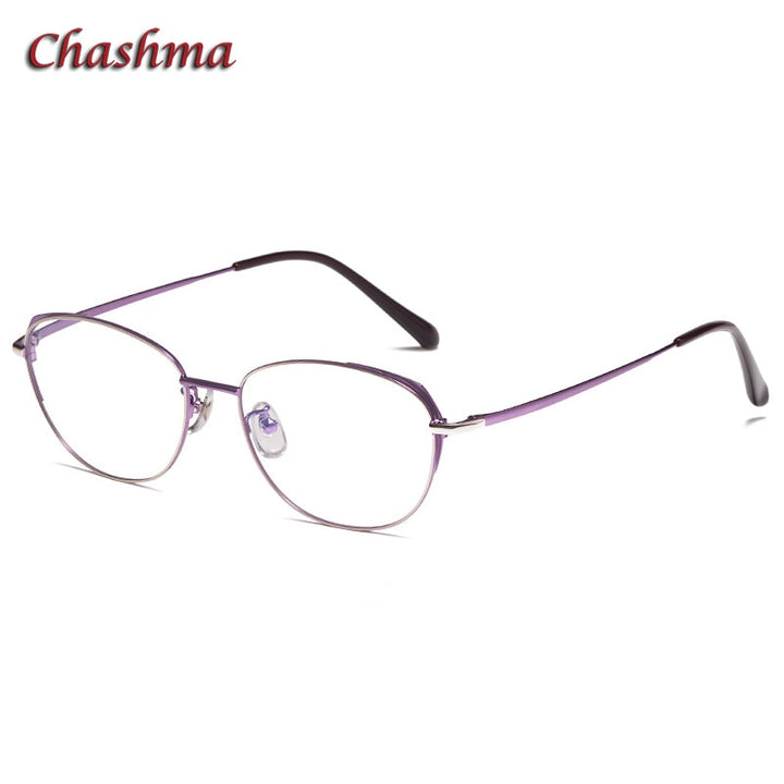 Chashma Ottica Women's Full Rim Round Square Stainless Steel Eyeglasses 835 Full Rim Chashma Ottica   