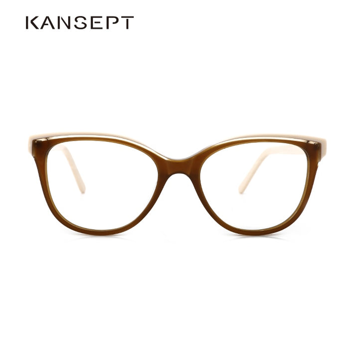 Kansept Women's Full Rim Cat Eye Acetate Frame Eyeglasses Fp1978 Full Rim Kansept   