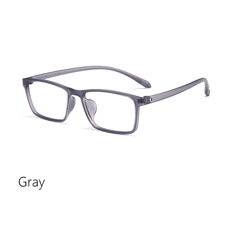Yimaruili Unisex Eyeglasses Plastic Tr90 X1 Man X2 Woman 7g Frame Yimaruili Eyeglasses MEN  Gray  