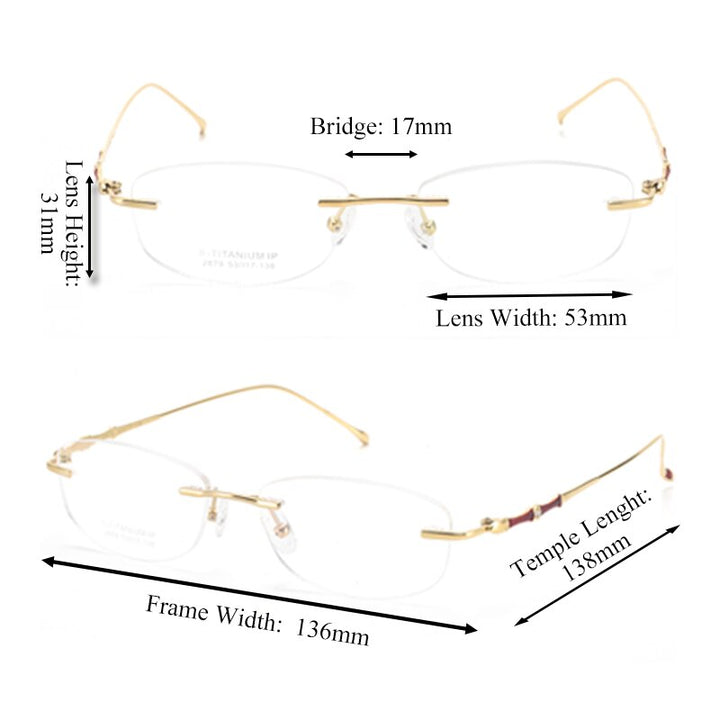 Women's Titanium Eyeglasses - Style and Function – FuzWeb