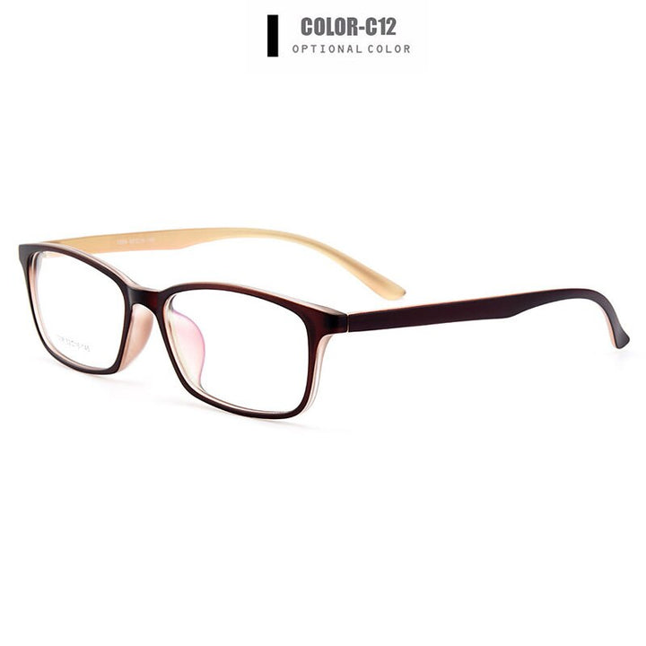 Gmei Unisex Full Rim Square Tr 90 Eyeglasses Y1038 Full Rim Gmei Optical C12  