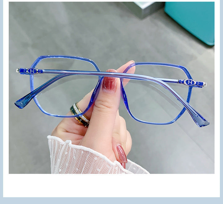 Hotony Women's Full Rim TR 90 Resin Square Frame Eyeglasses Lk304 Full Rim Hotony   