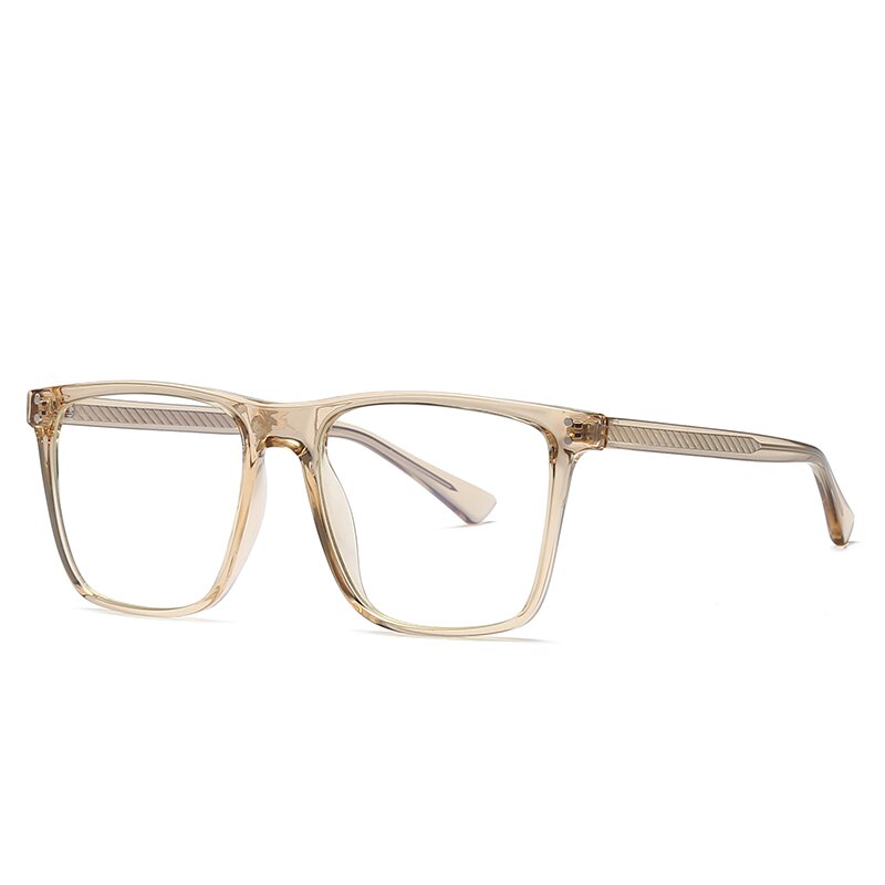 Hotochki Women's Full Rim Square TR-90 Resin Frame Eyeglasses 2023 Full Rim Hotochki Brown  