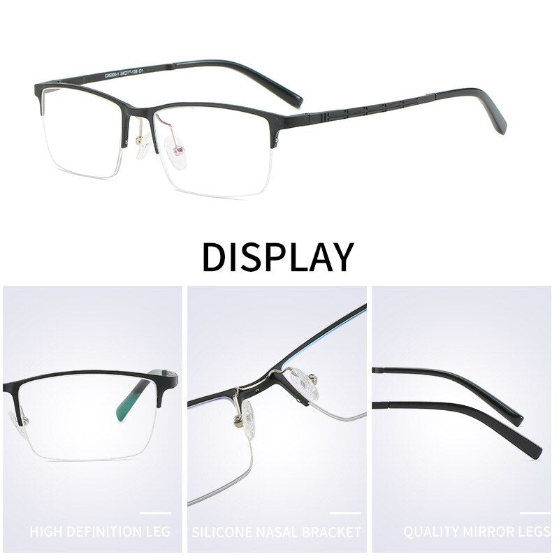 Hdcrafter Men's Eyeglasses - Sleek Aluminum Frame – FuzWeb