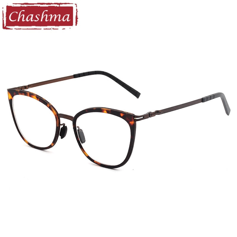 Chashma Ottica Women's Full Rim Round Cat Eye Acetate Eyeglasses 8907 Full Rim Chashma Ottica   