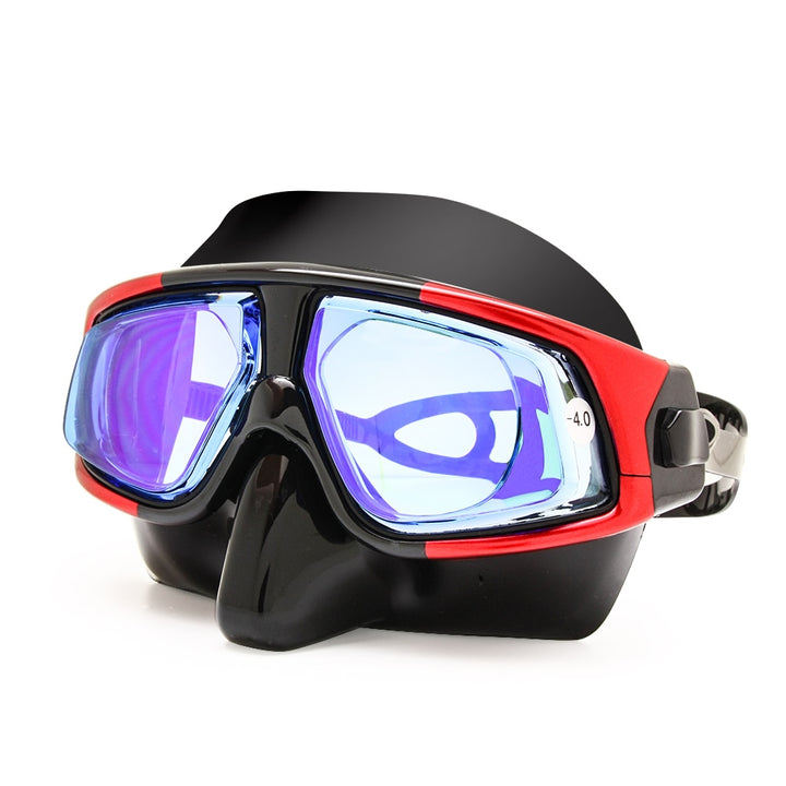Unisex Snorkel Mask Hyperopia Myopia Corrective Lenses No Tube MK005 Goggles Enzodate   