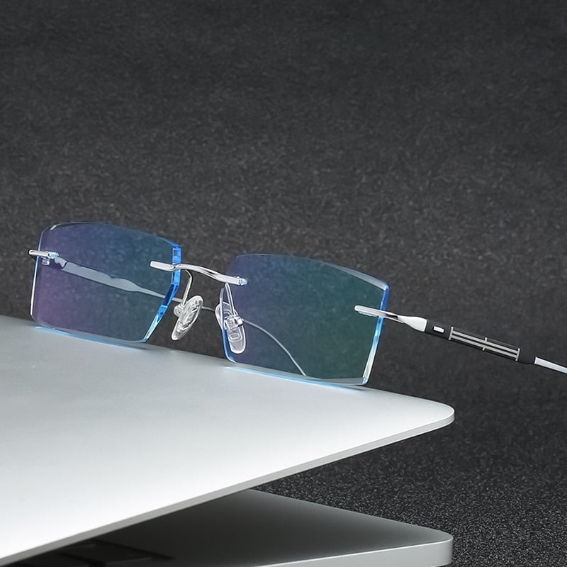 Zirosat 9183 Pure Titanium Rimless Unisex Eyeglasses Rimless Zirosat   