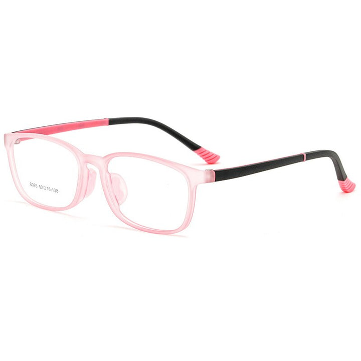 Aissuarvey Children's Rectangular Full Rim Sports Frame Unisex Eyeglasses 8093 Sport Eyewear Aissuarvey Eyeglasses Pink  