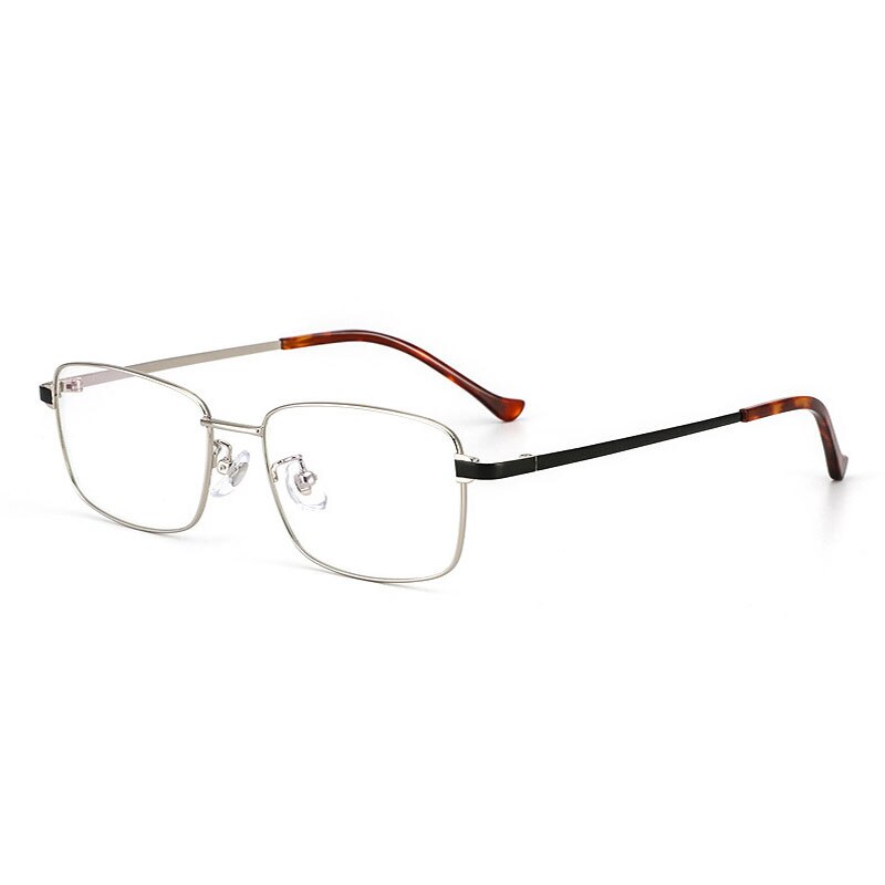 Hotochki Unisex Full Rim Alloy Frame Eyeglasses 0576 Full Rim Hotochki Silver  