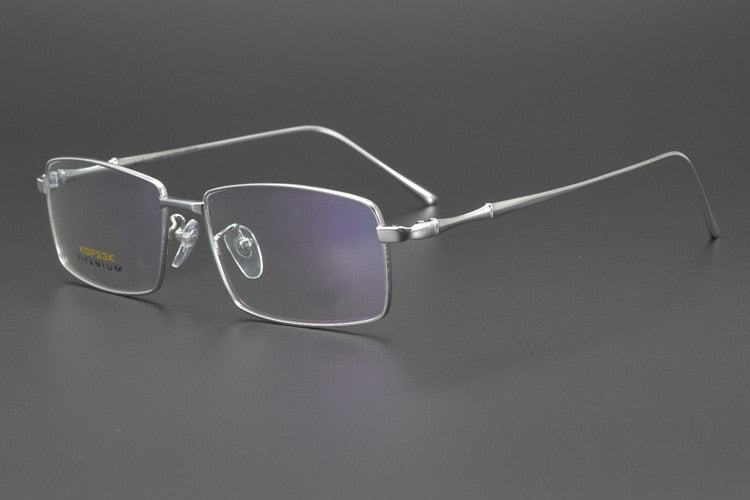 Cubojue Men's Full Rim Square 23k Gold/Titanium Reading Glasses Kgp23k Reading Glasses Cubojue   