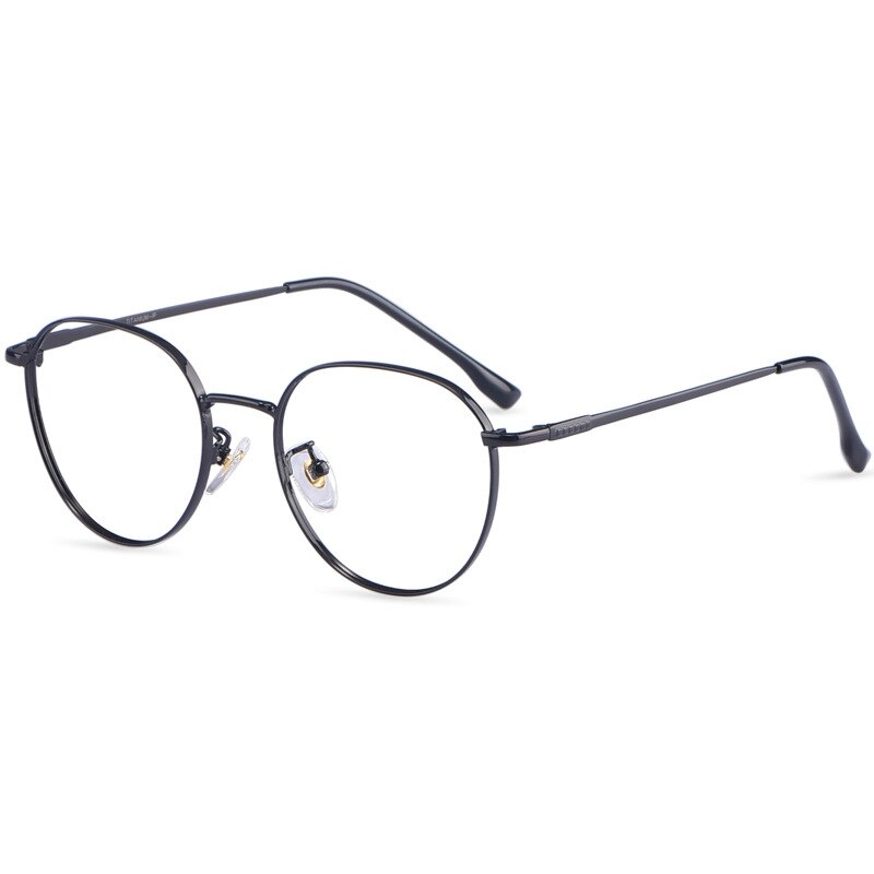 Yimaruili Unisex Full Rim β Titanium Round Frame Eyeglasses 80047 Full Rim Yimaruili Eyeglasses   