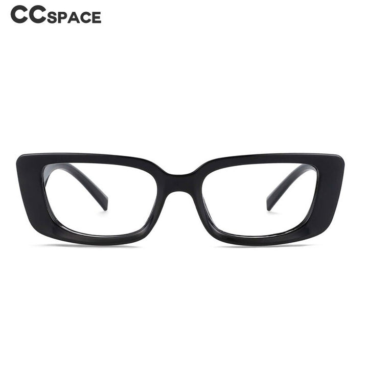 CCSpace Unisex Full Rim Rectangle Cat Eye Resin Frame Eyeglasses 54034 Full Rim CCspace   