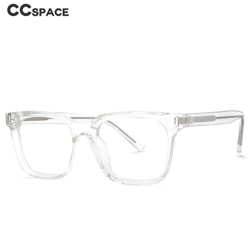 CCSpace Unisex Full Rim Square Tr 90 Titanium Frame Eyeglasses 53829 Full Rim CCspace   