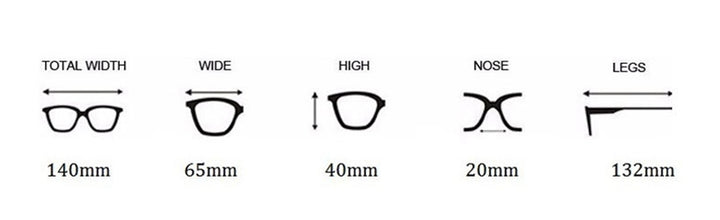 CCSpace Unisex Full Rim Cat Eye Tr 90 Titanium Frame Eyeglasses 49197 Full Rim CCspace   