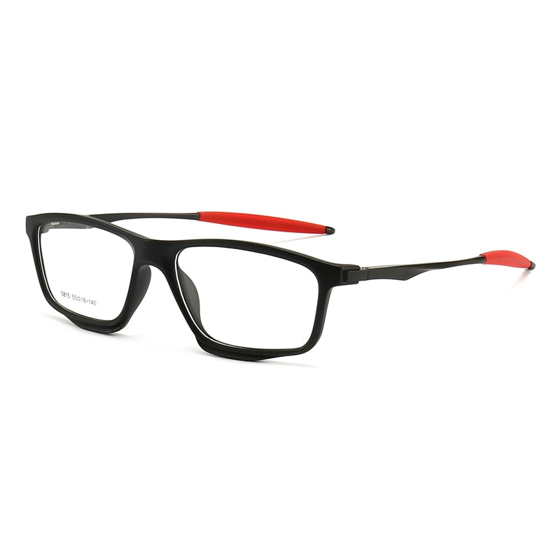 KatKani Unisex Full Rim TR 90 Square Sports Frame Metal Leg Eyeglasses TR5815 Sport Eyewear KatKani Eyeglasses   
