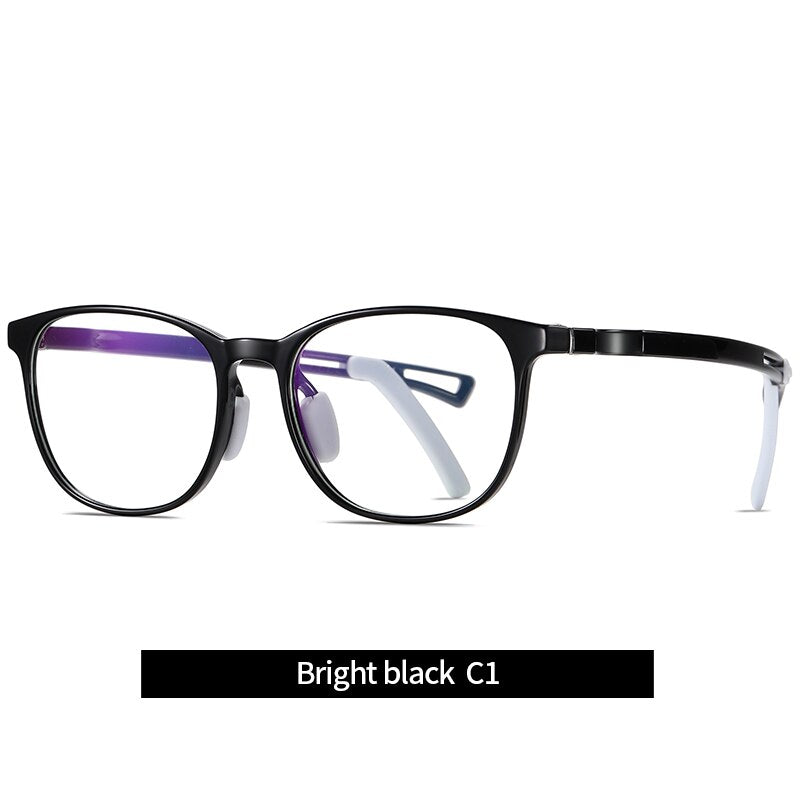 Reven Jate Kids' Eyeglasses 5111 Flexible Frame Reven Jate shiny black  