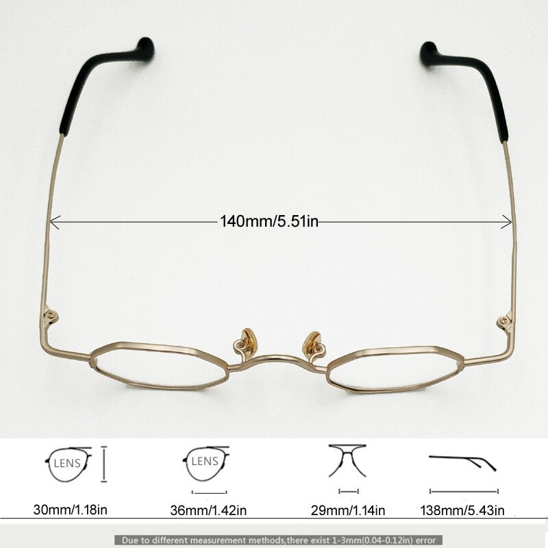 Unisex Titanium Polygonal Full Rim Eyeglasses J85998 Full Rim Yujo   
