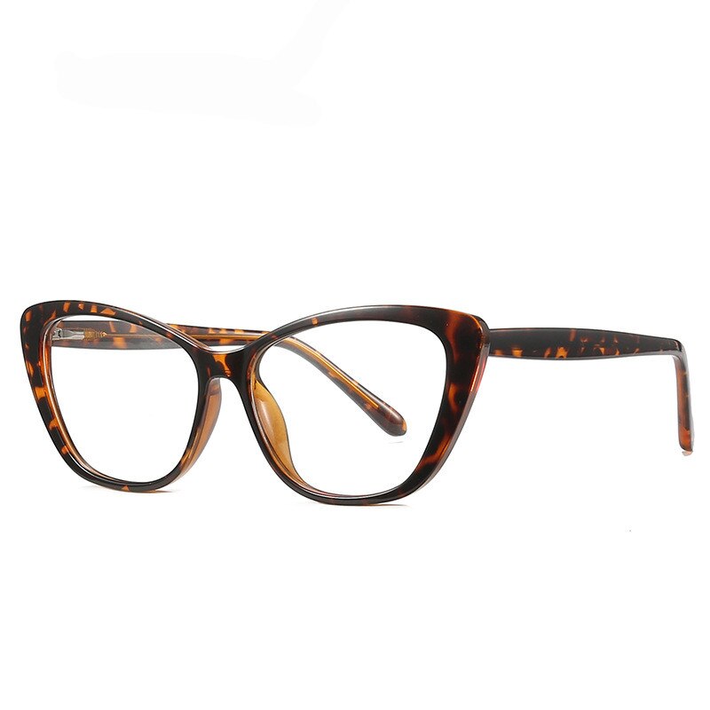 Chashma Women's Full Rim Cat Eye Acetate Eyeglasses 2004 Full Rim Chashma Leopard  