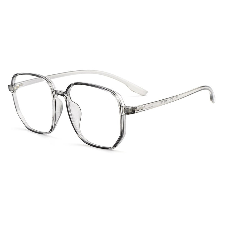 Unisex Eyeglasses Tr90 Frame Transparent Large Size Ultralight Plastic M9157 Frame Gmei Optical C3  