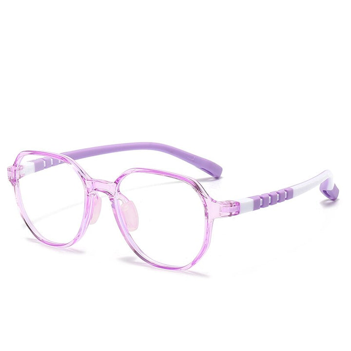 Oveliness Unisex Children's Full Rim Square Tr 90 Silicone Titanium Eyeglasses Trd102 Full Rim Oveliness   
