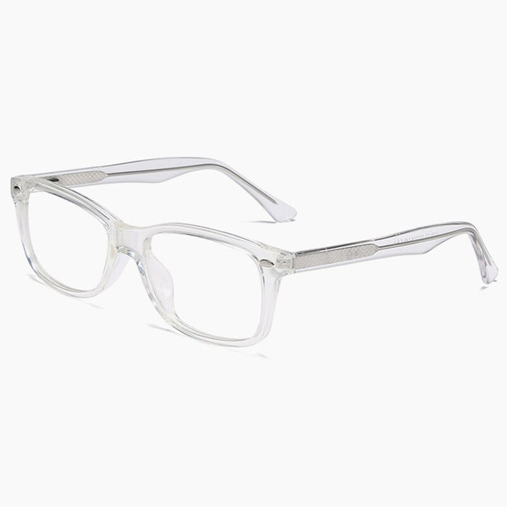 Hotony Women's Full Rim Square Acetate Frame Eyeglasses 2008 Full Rim Hotony Transparent  