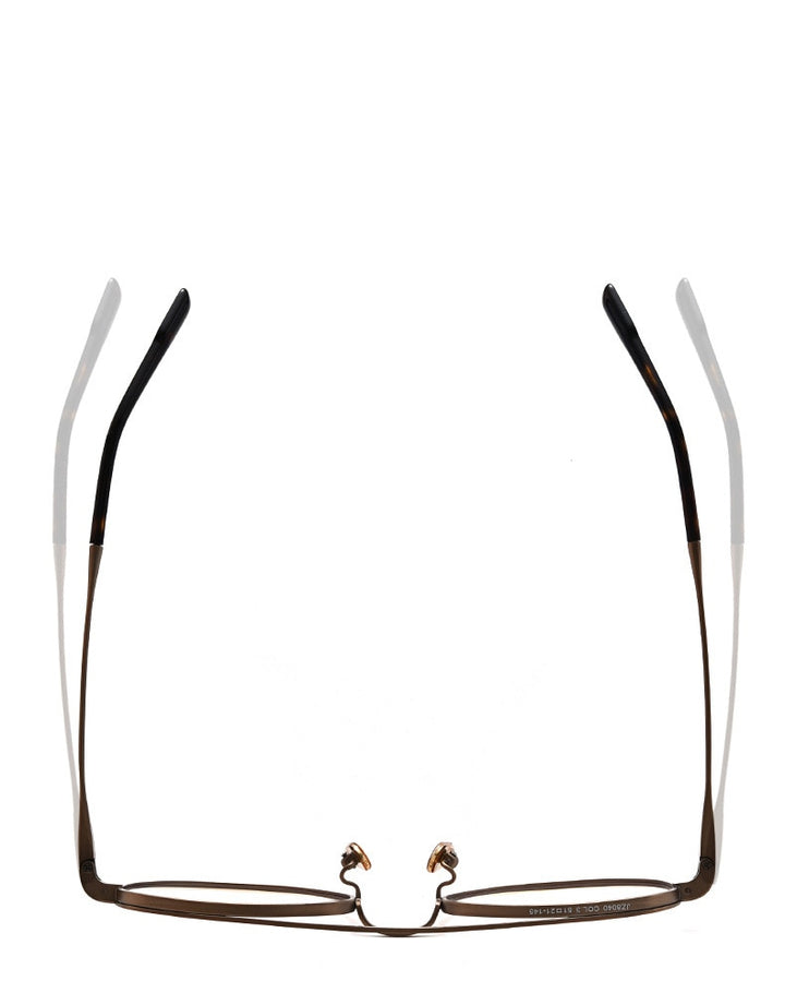 Muzz Unisex Full Rim Oval Round Titanium Double Bridge Frame Eyeglasses 1217 Full Rim Muzz   