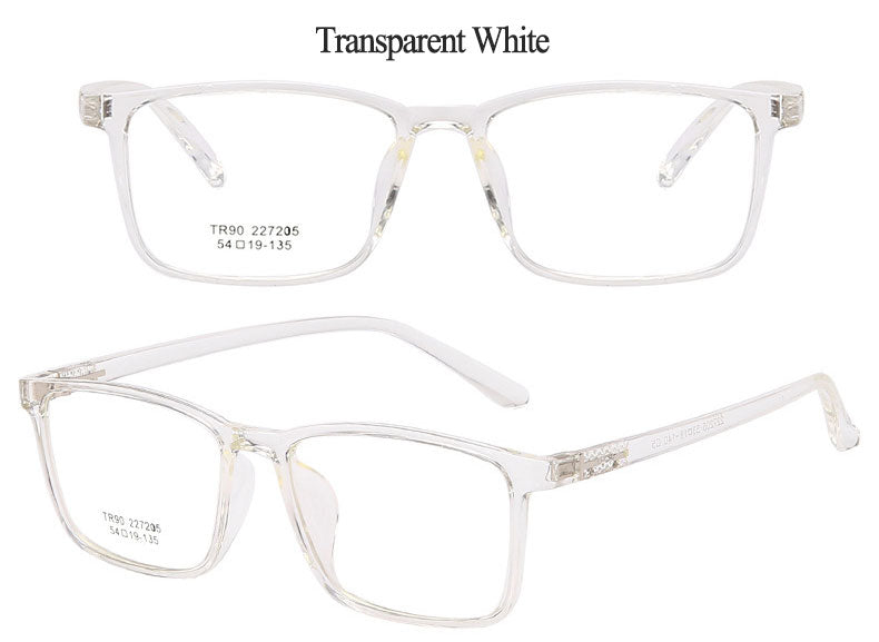 Hotony Unisex Full Rim TR 90 Resin Rectangle Frame Eyeglasses 227 Full Rim Hotony   