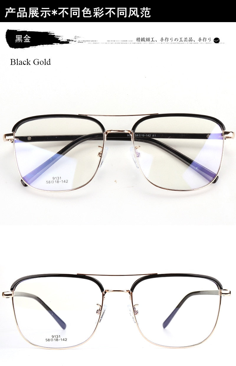 Unisex Full Rim Double Bridge Square Frame Eyeglasses Scd870 Full Rim Bclear   