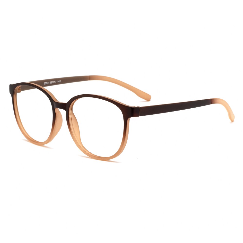 Women's Eyeglasses Round Flexible Legs Ultralight Plastic Tr90 Frame Md5092 Frame Gmei Optical C3  
