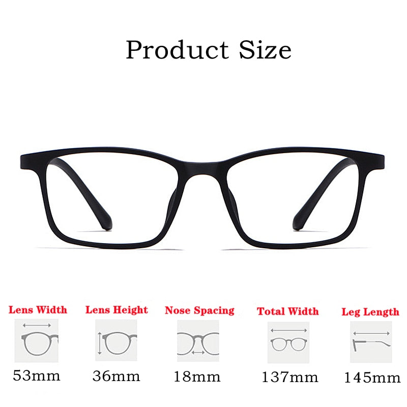 Yimaruili Unisex Eyeglasses | Ultra Light Pure Titanium Small Glasses ...