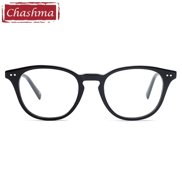 Chashma Ottica Unisex Full Rim Round Square Acetate Eyeglasses 7921 Full Rim Chashma Ottica   