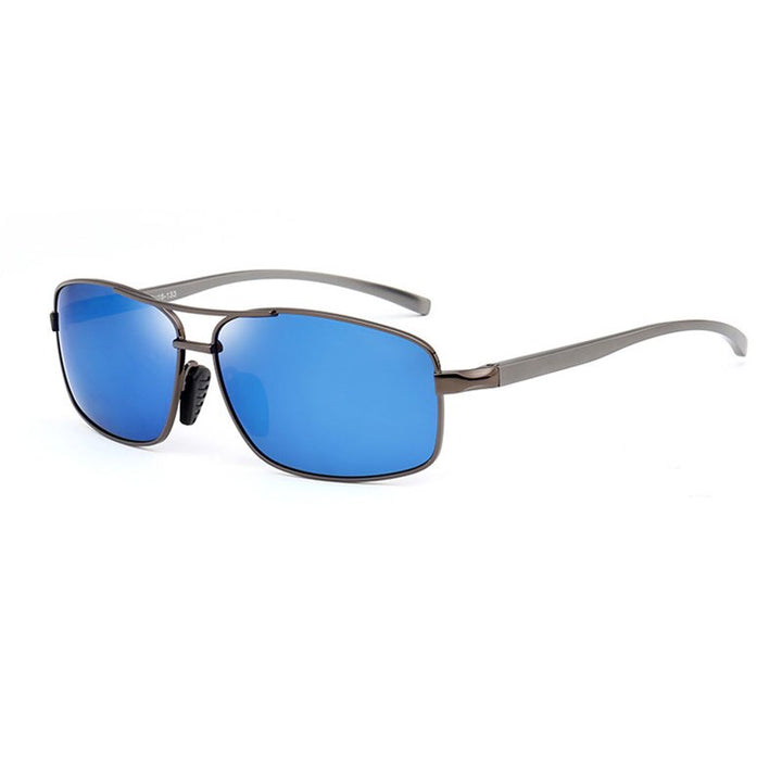 Reven Jate 2458 Men Polarized Sunglasses Uv400 Polarize Man Sunwear Sunglasses Reven Jate grey-blue  