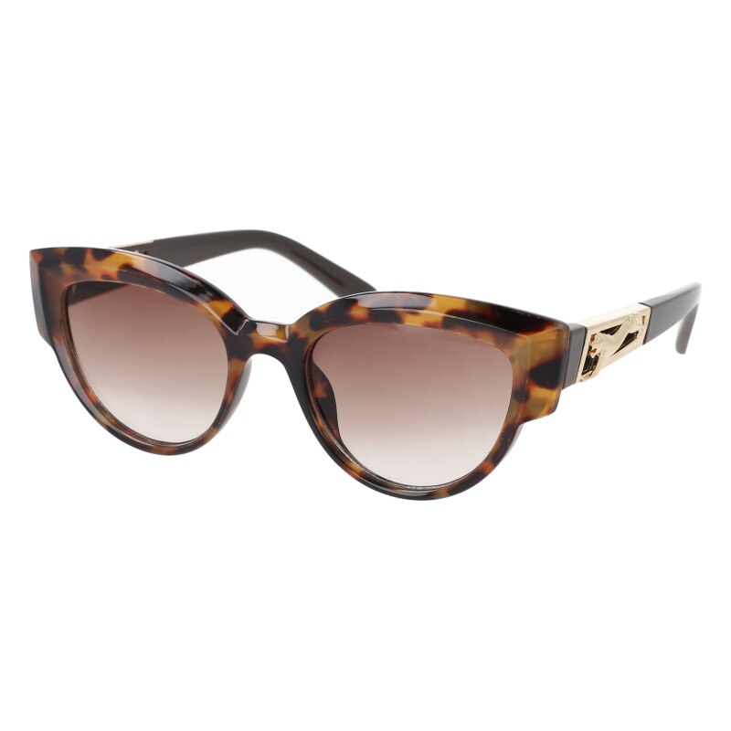 CCSpace Women's Full Rim Cat Eye Resin Frame Sunglasses 51106 Sunglasses CCspace Sunglasses leopard 51106 