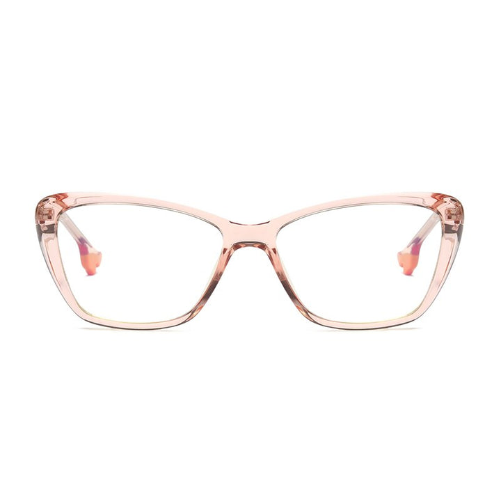 Oveliness Women's Full Rim Square Cat Eye Tr 90 Titanium Eyeglasses Pf2029 Full Rim Oveliness   