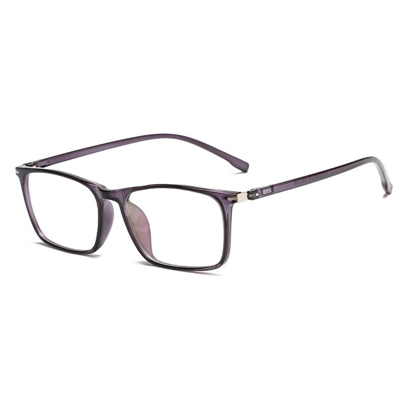 Hotony Unisex Full Rim Square TR 90 Frame Eyeglasses 11772 Full Rim Hotony gray purple  