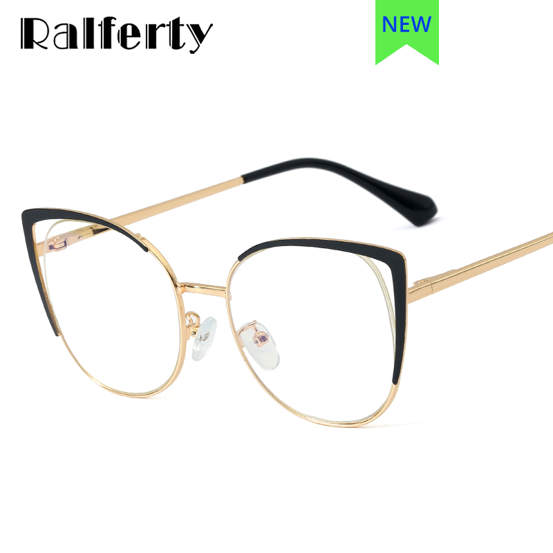 Ralferty Women's Eyeglasses Cat Eye Anti Blue Light F95728 Full Rim Ralferty   