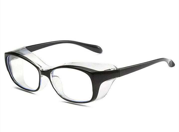 Unisex Eyeglasses Japanese Frame Anti-Fog Dust-Proof Frame SunnyFunnyDay black  