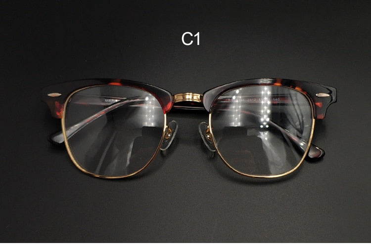 Unisex Horn Rim Eyeglasses Acetate Frames 5154 Customizable Lenses Frame Yujo C1 China 