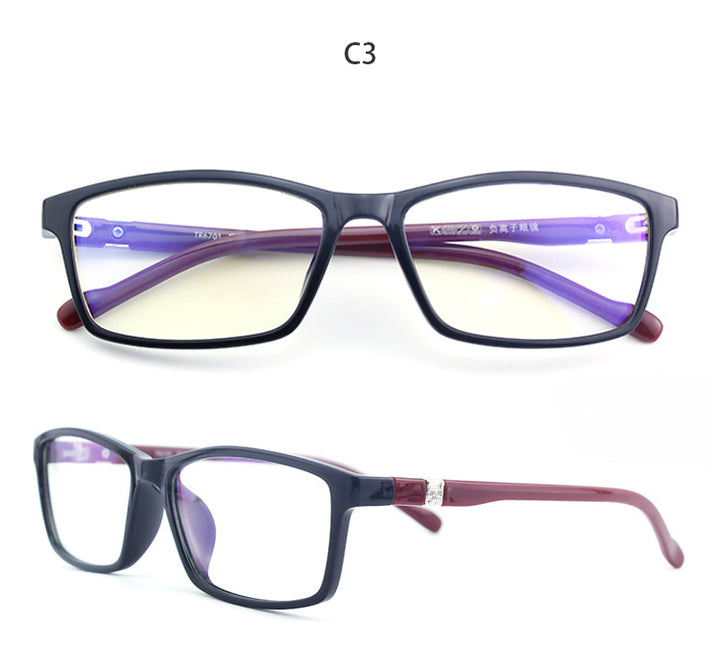 Hdcrafter Unisex Full Rim Square Tr 90 Acetate Frame Eyeglasses N6701 Full Rim Hdcrafter Eyeglasses   