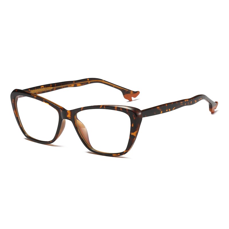 Oveliness Women's Full Rim Square Cat Eye Tr 90 Titanium Eyeglasses Pf2029 Full Rim Oveliness hawksbill  