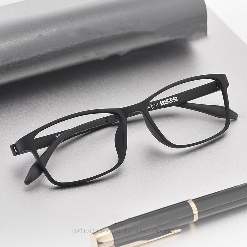 Yimaruili Unisex Full Rim Square Tr 90 Eyeglasses 8870 Full Rim Yimaruili Eyeglasses   