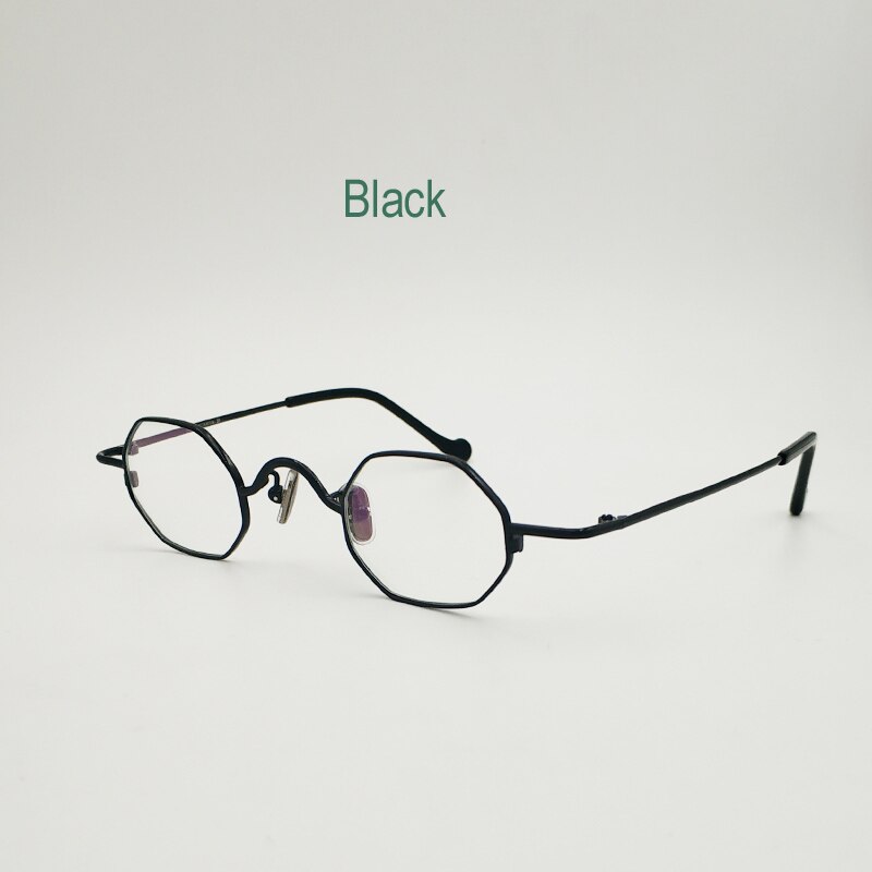 Unisex Titanium Polygonal Full Rim Eyeglasses J85998 Full Rim Yujo   