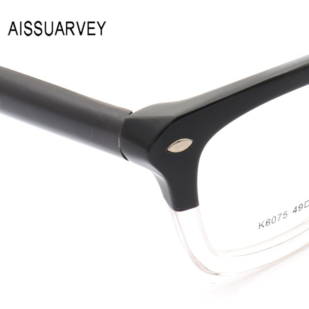 Aissuarvey Unisex Full Horn Rim Acetate Frame Eyeglasses K8075 Frame Aissuarvey Eyeglasses   