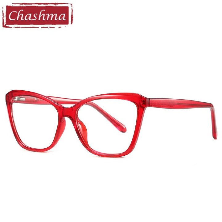 Women's Eyeglasses Frame Acetate 2006 Frame Chashma Red  