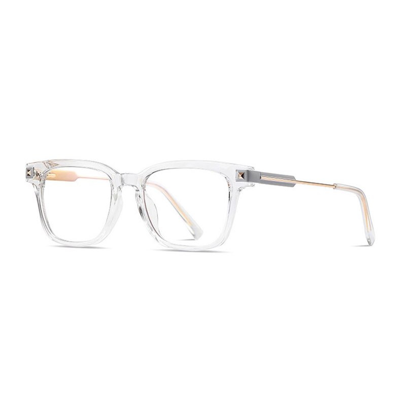 Hotony Unisex Full Rim Square TR 90 Frame Eyeglasses 2068 Full Rim Hotony Transparent  