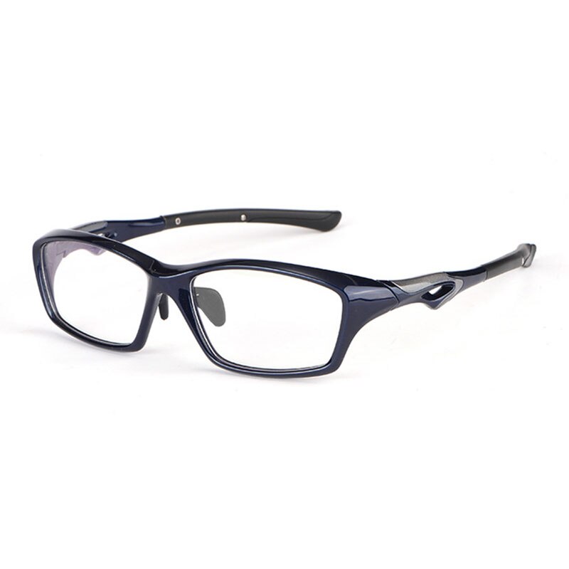 Hotony Unisex Full Rim Rectangular TR 90 Resin Sport Frame Eyeglasses 5139/40 Sport Eyewear Hotony 5139-Deep Blue  