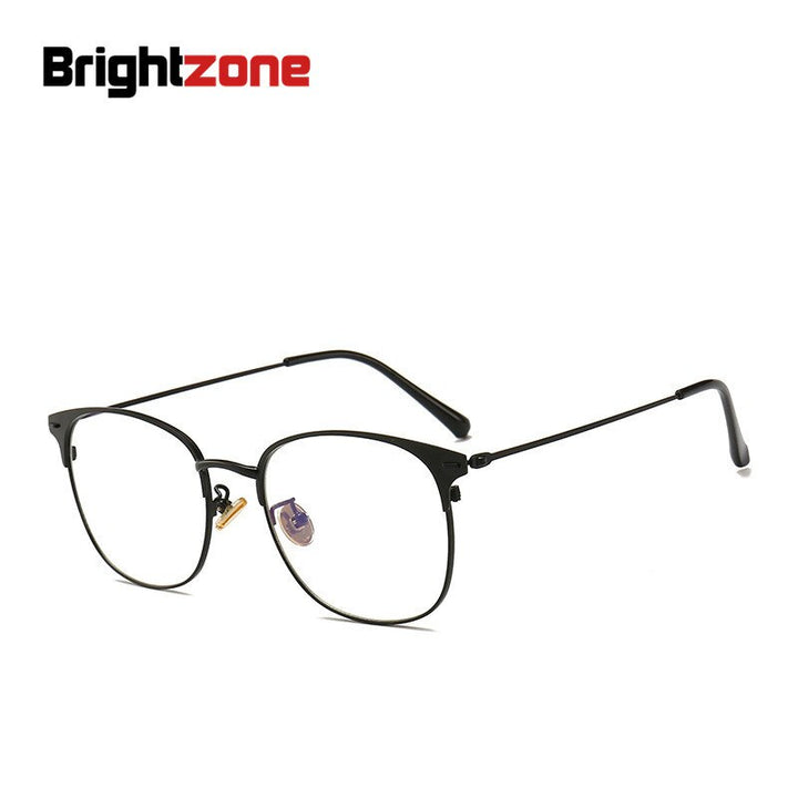 Brightzone Unisex Full Rim Round Alloy Eyeglasses 5551 Full Rim Brightzone   